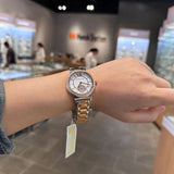 Michael Kors Abbey Three-Hand White Dial Two Tone Steel Strap Watch for Women - MK4616 Authentic Buy Shop Now