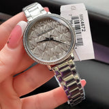 Michael Kors Pyper Analog Gray Dial Silver Steel Strap Watch For Women - MK4672 Authentic Buy Shop Now