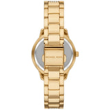 Michael Kors Tibby Multifunction Analog Black Dial Gold Steel Strap Watch for Women - MK4684 Authentic Buy Shop Now