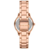 Michael Kors Tibby Multifunction Crystals Maroon Dial Rose Gold Steel Strap Watch for Women - MK4685 Authentic Buy Shop Now
