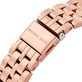 Michael Kors Harlowe Rose Gold Dial Rose Gold Steel Strap Watch For Women - MK4710 Authentic Buy Shop Now