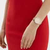 Michael Kors Harlowe Rose Gold Dial Rose Gold Steel Strap Watch For Women - MK4710 Authentic Buy Shop Now