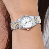 Michael Kors Lexington Analog Silver Dial Two Tone Steel Strap Watch for Women - MK4740 Authentic Buy Shop Now