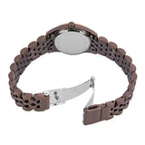Michael Kors Lexington Three-Hand Brown Dial Brown Steel Strap Watch for Women - MK4844 Authentic Buy Shop Now