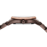 Michael Kors Lexington Three-Hand Brown Dial Brown Steel Strap Watch for Women - MK4844 Authentic Buy Shop Now
