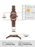 Michael Kors Lexington Three-Hand Brown Dial Brown Steel Strap Watch for Women - MK4844 Authentic Buy Shop Now