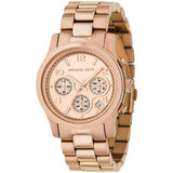 Michael Kors Runway Rose Gold Dial Rose Gold Steel Strap Watch for Women - MK5128 Authentic Buy Shop Now