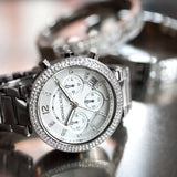Michael Kors Parker Silver Dial Silver Steel Strap Watch for Women - MK5353 Authentic Buy Shop Now