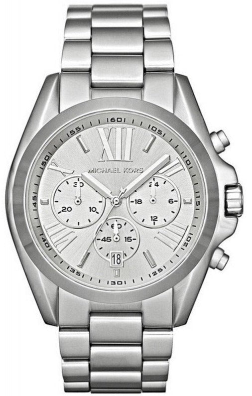 Michael Kors Bradshaw Silver Dial Silver Steel Strap Watch for Men - MK5535 Authentic Buy Shop Now