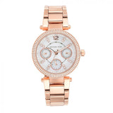 Michael Kors Parker White Dial Rose Gold Steel Strap Watch for Women - MK5616 Authentic Buy Shop Now