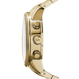 Michael Kors Ritz Chronograph Gold Dial Gold Steel Strap Watch for Women - MK5676 Authentic Buy Shop Now