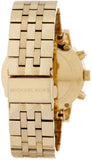 Michael Kors Runway Chronograph Gold Dial Gold Steel Strap Watch For Women - MK5698 Authentic Buy Shop Now