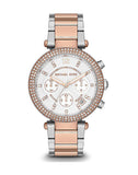 Michael Kors Parker White Dial Two Tone Steel Strap Watch for Women - MK5820 Authentic Buy Shop Now