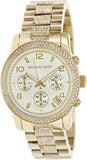 Michael Kors Runway Gold Dial Gold Steel Strap Watch for Women - MK5826 Authentic Buy Shop Now