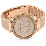 Michael Kors Parker Pink Dial Two Tone Steel Strap Watch for Women - MK5896 Authentic Buy Shop Now