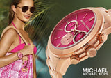 Michael Kors Runway Pink Dial Rose Gold Steel Strap Watch for Women - MK5931 Authentic Buy Shop Now