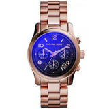 Michael Kors Runway Iridescent Dial Rose Gold Steel Strap Watch for Women - MK5940 Authentic Buy Shop Now