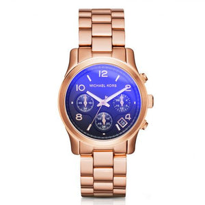 Michael Kors Runway Iridescent Dial Rose Gold Steel Strap Watch for Women - MK5940 Authentic Buy Shop Now