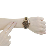 Michael Kors Bradshaw Chronograph Brown Dial Two Tone Steel Strap Watch For Women - MK5944 Authentic Buy Shop Now