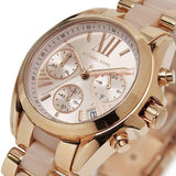 Michael Kors Bradshaw Rose Gold Dial Two Tone Steel Strap Watch for Women - MK6066 Authentic Buy Shop Now