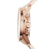 Michael Kors Wren Crystals Rose Gold Dial Rose Gold Steel Strap Watch for Women - MK6096 Authentic Buy Shop Now