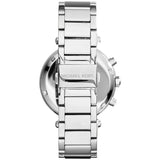 Michael Kors Parker Chronograph Pink Dial Silver Steel Strap Watch For Women - MK6105 Authentic Buy Shop Now