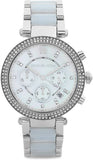 Michael Kors Parker White Dial Two Tone Steel Strap Watch for Women - MK6138 Authentic Buy Shop Now