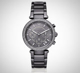 Michael Kors Parker Chronograph Grey Dial Grey Steel Strap Watch For Women - MK6265 Authentic Buy Shop Now