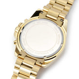 Michael Kors Bradshaw Chronograph White Dial Gold Steel Strap Watch For Women - MK6266 Authentic Buy Shop Now
