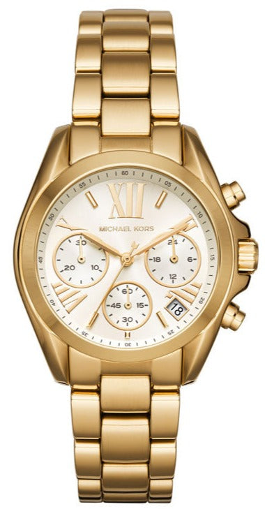 Michael Kors Lexington Quartz Gold Dial Gold Steel Strap Watch For Women - MK6267 Authentic Buy Shop Now