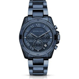 Michael Kors Brecken Chronograph Quartz Blue Dial Blue Steel Strap Watch For Men - MK6361 Authentic Buy Shop Now