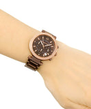 Michael Kors Parker Analog Quartz Brown Dial Brown Steel Strap Watch For Women - MK6378 Authentic Buy Shop Now