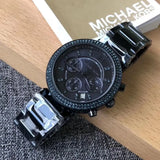 Michael Kors Parker Chronograph Blue Dial Blue Steel Strap Watch For Women - MK6418 Authentic Buy Shop Now