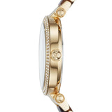 Michael Kors Parker Mother Of Pearl White Dial Two Tone Steel Strap Watch For Women - MK6518 Authentic Buy Shop Now
