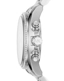 Michael Kors Bradshaw Chronograph Silver Dial Silver Steel Strap Watch For Women - MK6537 Authentic Buy Shop Now