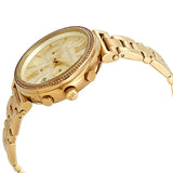 Michael Kors Sofie Chronograph Quartz Gold Dial Gold Steel Strap Watch For Women - MK6559 Authentic Buy Shop Now