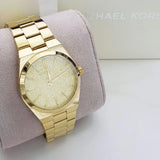 Michael Kors Channing Quartz Gold Dial Gold Steel Strap Watch For Women - MK6623 Authentic Buy Shop Now