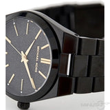 Michael Kors Channing Quartz Black Dial Black Steel Strap Watch For Women - MK6625 Authentic Buy Shop Now
