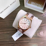 Michael Kors Channing Quartz Mother of Pearl Pink Dial Two Tone Steel Strap Watch For Women - MK6652 Authentic Buy Shop Now
