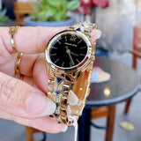 Michael Kors Runway Mercer Quartz Black Dial Two Tone Steel Strap Watch For Women - MK6672 Authentic Buy Shop Now