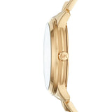 Michael Kors Runway Mercer Crystals Gold Dial Gold Steel Strap Watch For Women - MK6714 Authentic Buy Shop Now
