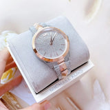 Michael Kors Runway Mercer Crystals Silver Dial Two Tone Steel Strap Watch For Women - MK6716 Authentic Buy Shop Now
