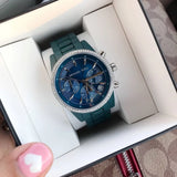 Michael Kors Bradshaw Chronograph Blue Dial Blue Steel Strap Watch For Men - MK6722 Authentic Buy Shop Now