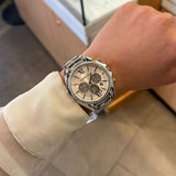 Michael Kors Whitney Chronograph Crystals Silver Dial Silver Steel Strap Watch For Women - MK6728 Authentic Buy Shop Now