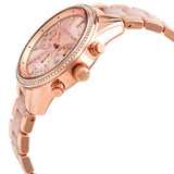 Michael Kors Ritz Chronograph Mother of Pearl White Dial Two Tone Steel Strap Watch For Women - MK6769 Authentic Buy Shop Now