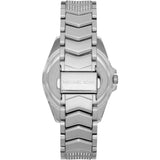 Michael Kors Layton Chronograph Mother of Pearl Blue Dial Silver Steel Strap Watch For Women - MK6847 Authentic Buy Shop Now