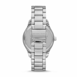 Michael Kors Layton Chronograph Mother of Pearl Blue Dial Silver Steel Strap Watch For Women - MK6847 Authentic Buy Shop Now