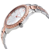 Michael Kors Layton Three Hand Mother of Pearl White Dial Two Tone Steel Strap Watch For Women - MK6849 Authentic Buy Shop Now