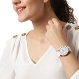 Michael Kors Runway Quartz White Dial White Rubber Strap Watch For Women - MK6853 Authentic Buy Shop Now