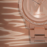 Michael Kors Tibby Quartz Rose Gold Dial Rose Gold Steel Strap Watch For Women - MK6880 Authentic Buy Shop Now
